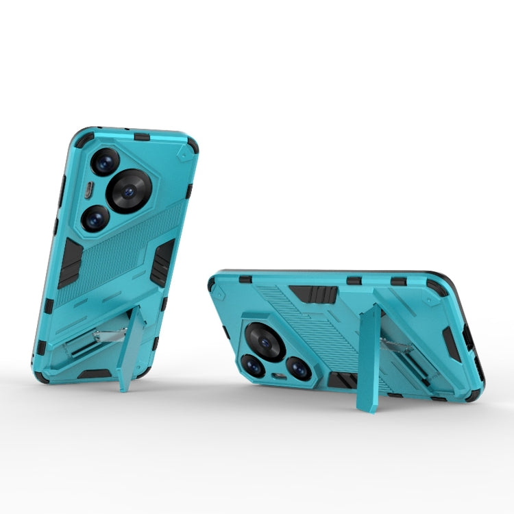 For Huawei Pura 70 Pro / 70 Pro+ Punk Armor 2 in 1 PC + TPU Phone Case with Holder(Blue) - Huawei Cases by PMC Jewellery | Online Shopping South Africa | PMC Jewellery | Buy Now Pay Later Mobicred