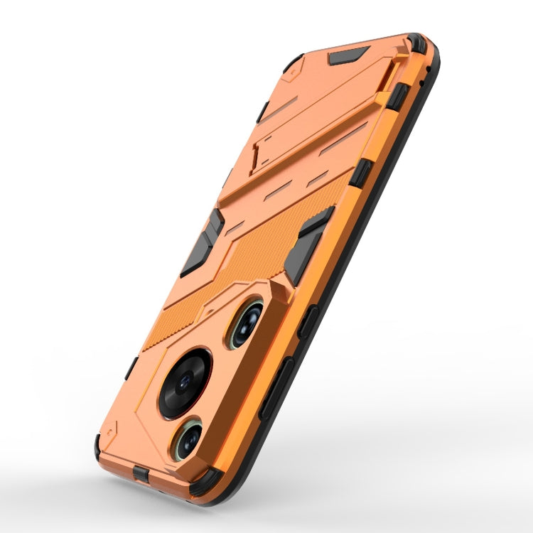 For Huawei Pura 70 Ultra Punk Armor 2 in 1 PC + TPU Phone Case with Holder(Orange) - Huawei Cases by PMC Jewellery | Online Shopping South Africa | PMC Jewellery | Buy Now Pay Later Mobicred