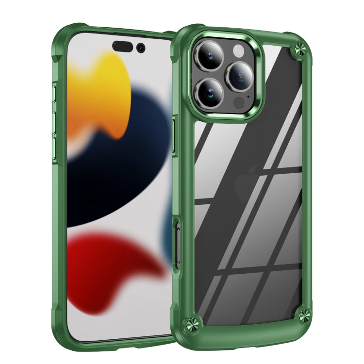 For iPhone 16 Pro Max TPU + PC Lens Protection Phone Case(Green) - iPhone 16 Pro Max Cases by PMC TechLife | Online Shopping South Africa | PMC TechLife | Buy Now Pay Later Mobicred