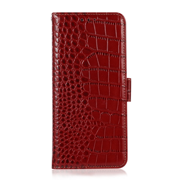 For iPhone 16 Crocodile Top Layer Cowhide Leather Phone Case(Red) - iPhone 16 Cases by PMC Jewellery | Online Shopping South Africa | PMC Jewellery | Buy Now Pay Later Mobicred