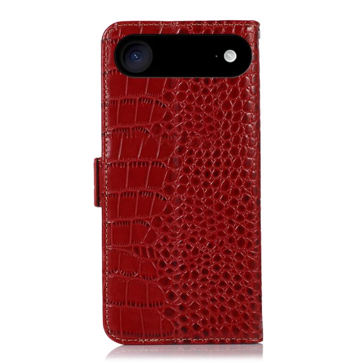 For iPhone 17 Air Crocodile Top Layer Cowhide Leather Phone Case(Red) - free shipping - PMc TechLife - Order now!