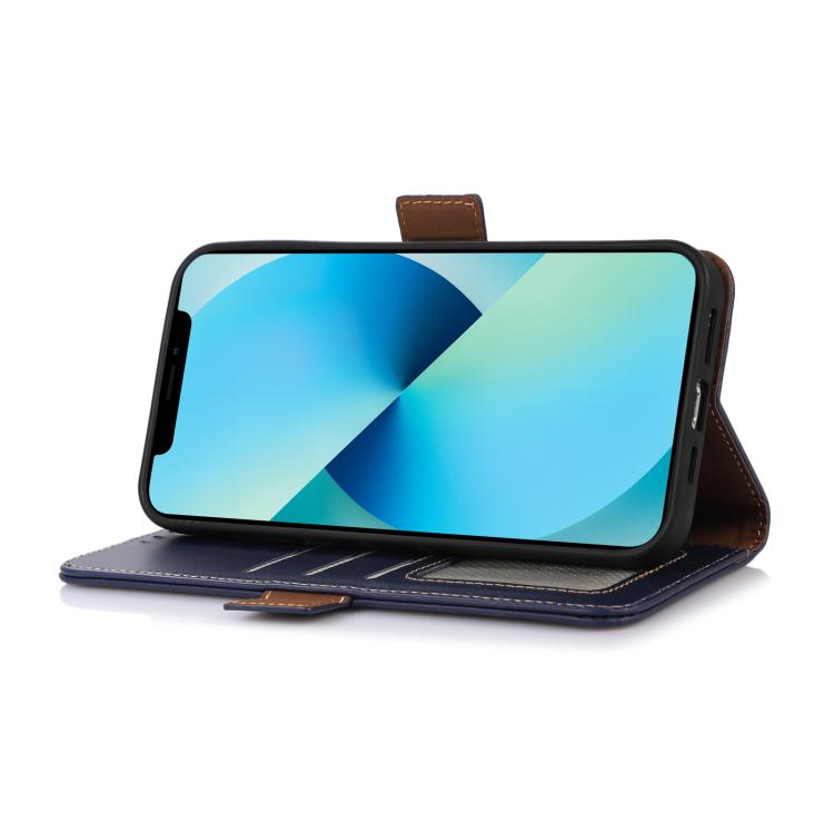 For iPhone 17 Crazy Horse Top Layer Cowhide Leather Phone Case(Blue) - free shipping - PMc TechLife - Order now!