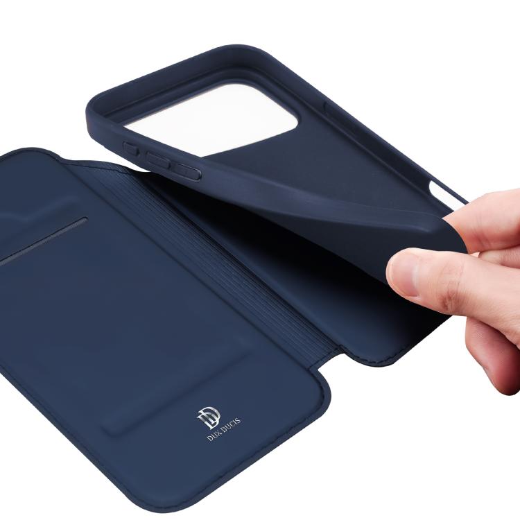 For iPhone 17 Pro DUX DUCIS Skin Pro Series Flip Leather Phone Case(Blue) - free shipping - PMC TechLife - Order now!