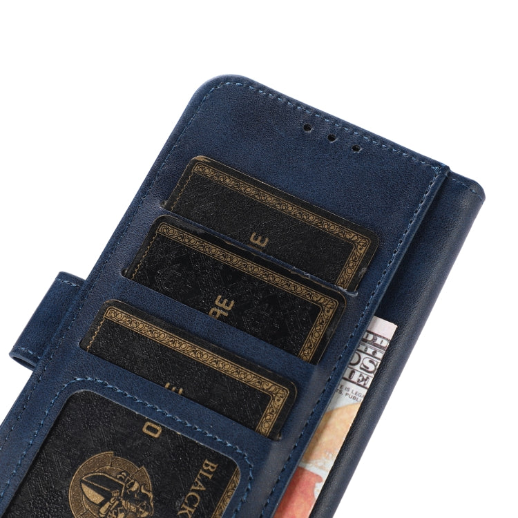 For iPhone 16 Cow Texture Leather Phone Case(Blue) - iPhone 16 Cases by PMC TechLife | Online Shopping South Africa | PMC TechLife | Buy Now Pay Later Mobicred