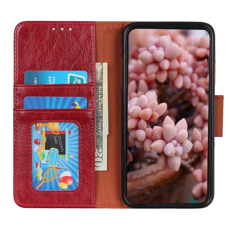 For iPhone 16 Plus Nappa Texture Leather Case(Red) - iPhone 16 Plus Cases by PMC TechLife | Online Shopping South Africa | PMC TechLife | Buy Now Pay Later Mobicred