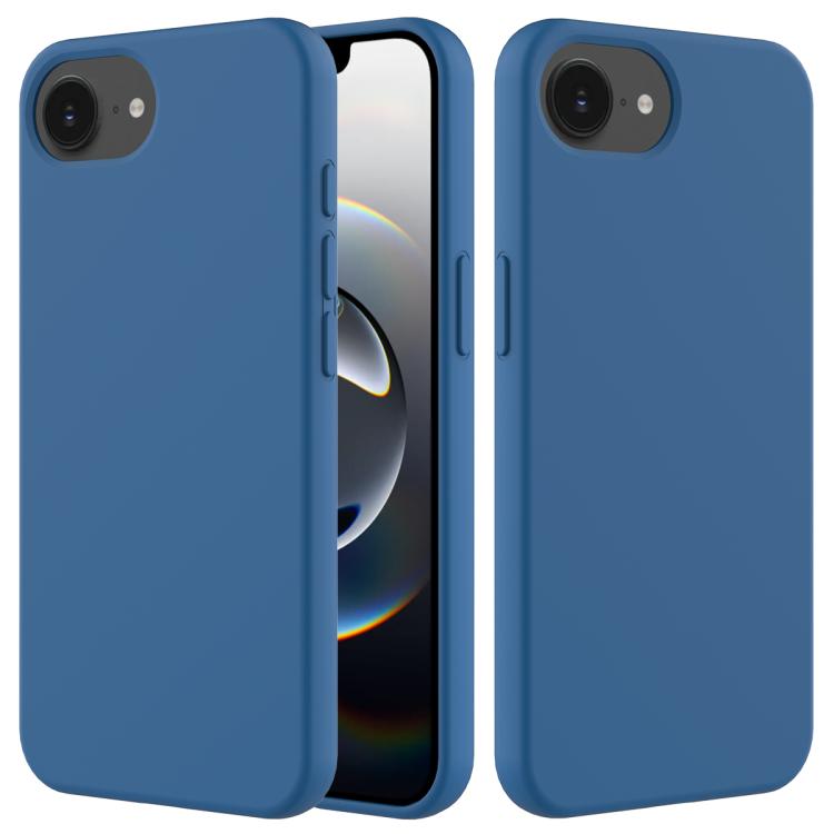 For iPhone 16e Solid Color Silicone Phone Case(Cobalt Blue) - iPhone 16e Cases by PMC TechLife | Online Shopping South Africa | PMC TechLife | Buy Now Pay Later Mobicred