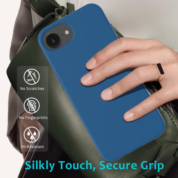 For iPhone 16e Solid Color Silicone Phone Case(Cobalt Blue) - iPhone 16e Cases by PMC TechLife | Online Shopping South Africa | PMC TechLife | Buy Now Pay Later Mobicred