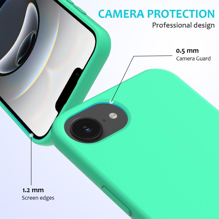 For iPhone 16e Solid Color Silicone Phone Case(Green) - iPhone 16e Cases by PMC TechLife | Online Shopping South Africa | PMC TechLife | Buy Now Pay Later Mobicred