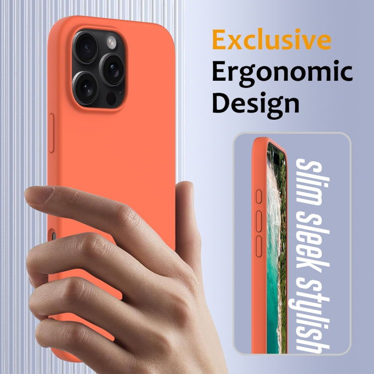 For iPhone 16 Pro Max Shockproof Silicone Magsafe Phone Case(Gold Orange) - iPhone 16 Pro Max Cases by PMC TechLife | Online Shopping South Africa | PMC TechLife | Buy Now Pay Later Mobicred
