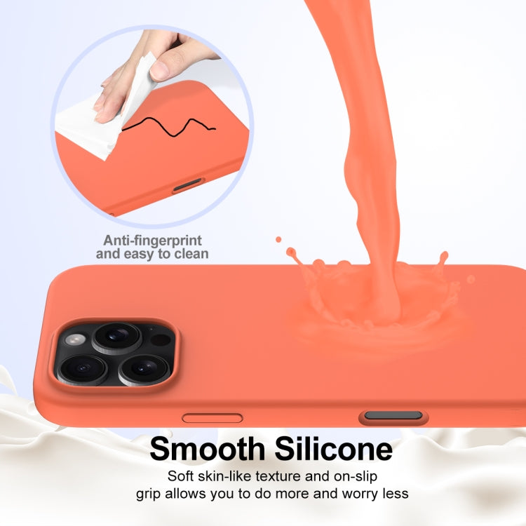 For iPhone 16 Pro Max Shockproof Silicone Magsafe Phone Case(Gold Orange) - iPhone 16 Pro Max Cases by PMC TechLife | Online Shopping South Africa | PMC TechLife | Buy Now Pay Later Mobicred