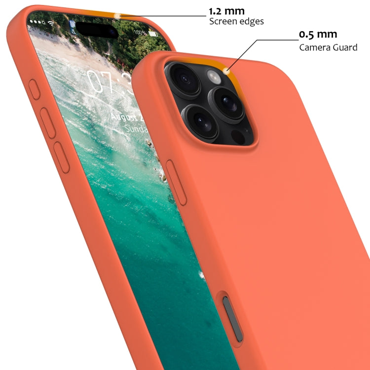 For iPhone 16 Pro Max Shockproof Silicone Magsafe Phone Case(Gold Orange) - iPhone 16 Pro Max Cases by PMC TechLife | Online Shopping South Africa | PMC TechLife | Buy Now Pay Later Mobicred