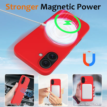 For iPhone 16 Plus Shockproof Silicone Magsafe Phone Case(Red) - iPhone 16 Plus Cases by PMC Jewellery | Online Shopping South Africa | PMC Jewellery | Buy Now Pay Later Mobicred