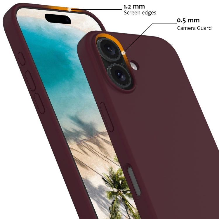 For iPhone 16 Shockproof Silicone Magsafe Phone Case(Plum Color) - iPhone 16 Cases by PMC TechLife | Online Shopping South Africa | PMC TechLife | Buy Now Pay Later Mobicred