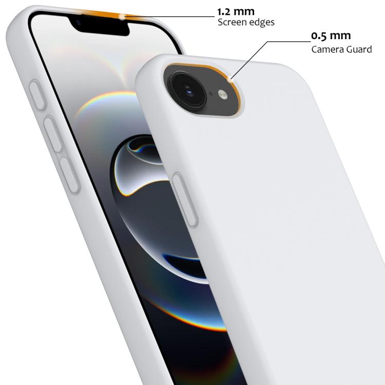 For iPhone 16e Shockproof Silicone Magsafe Phone Case(White) - iPhone 16e Cases by PMC TechLife | Online Shopping South Africa | PMC TechLife | Buy Now Pay Later Mobicred