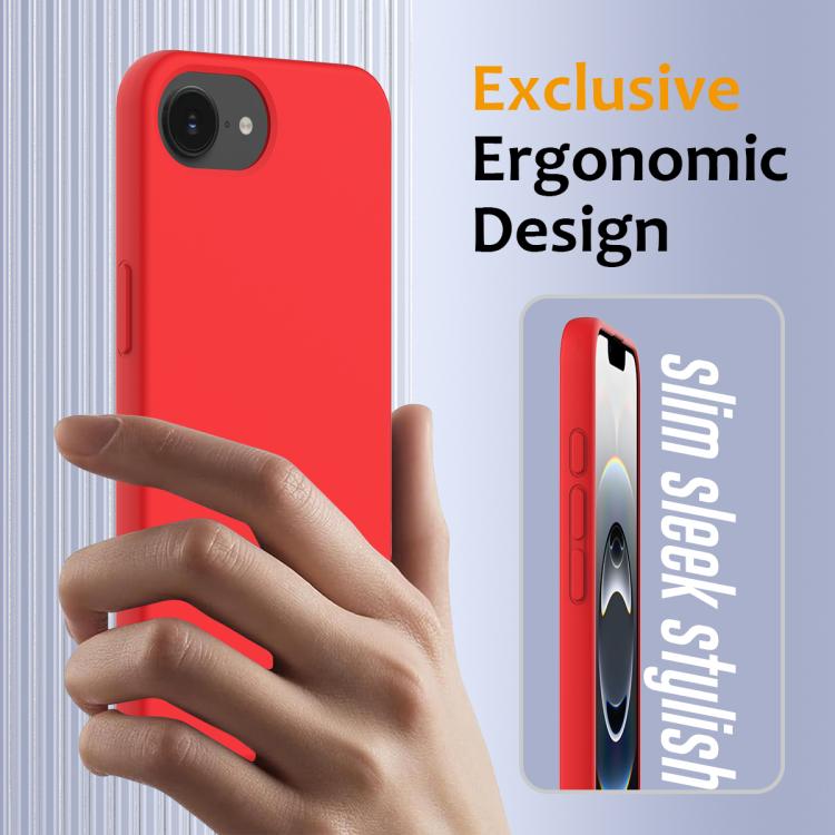 For iPhone 16e Shockproof Silicone Magsafe Phone Case(Red) - iPhone 16e Cases by PMC TechLife | Online Shopping South Africa | PMC TechLife | Buy Now Pay Later Mobicred