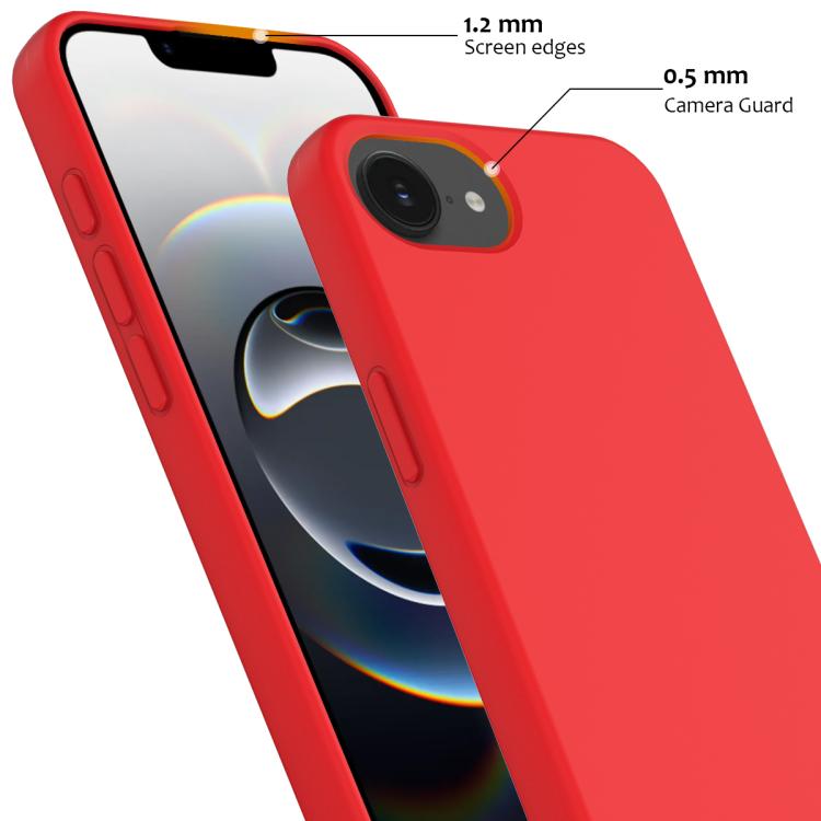For iPhone 16e Shockproof Silicone Magsafe Phone Case(Red) - iPhone 16e Cases by PMC TechLife | Online Shopping South Africa | PMC TechLife | Buy Now Pay Later Mobicred