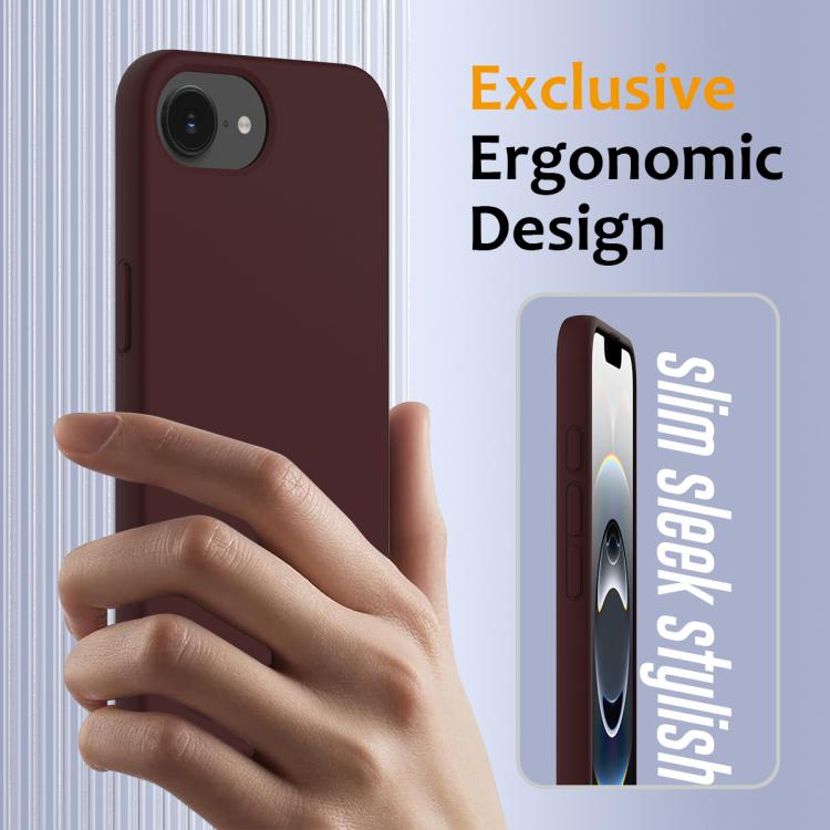 For iPhone 16e Shockproof Silicone Magsafe Phone Case(Plum Color) - free shipping - PMC TechLife - Order now!
