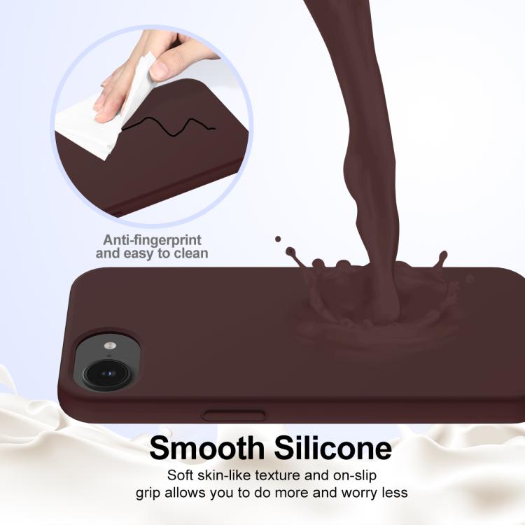 For iPhone 16e Shockproof Silicone Magsafe Phone Case(Plum Color) - free shipping - PMC TechLife - Order now!