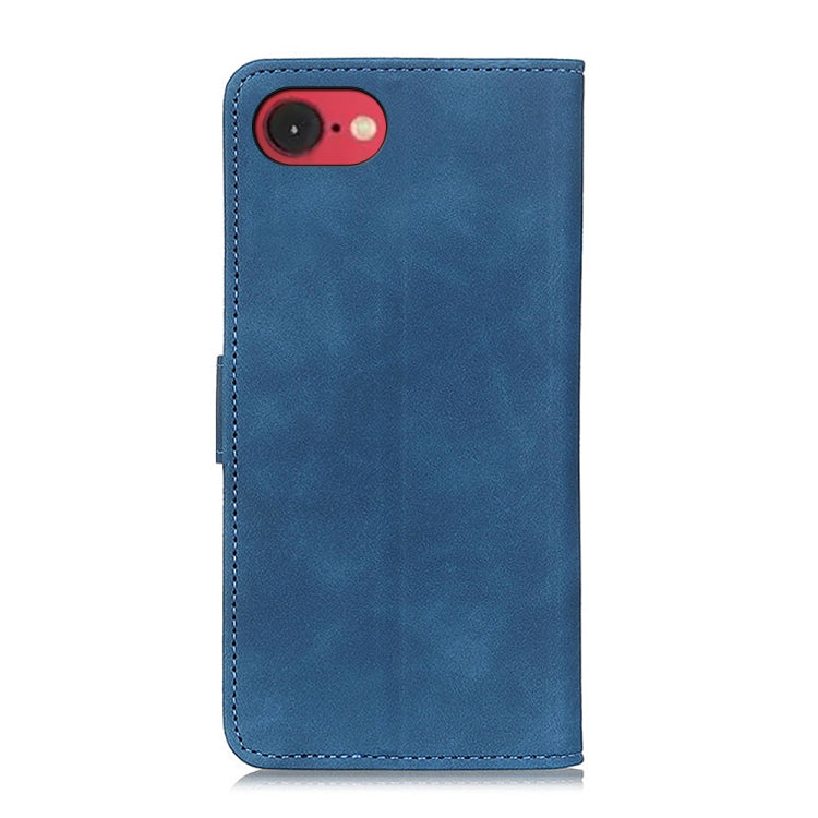 For iPhone 16e KHAZNEH Retro Texture Leather Phone Case(Blue) - iPhone 16e Cases by PMC TechLife | Online Shopping South Africa | PMC TechLife | Buy Now Pay Later Mobicred