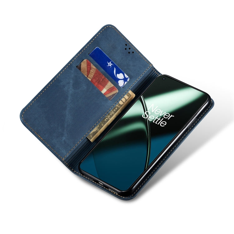 For Honor 90 Denim Texture Flip Leather Phone Case(Blue) - Honor Cases by PMC Jewellery | Online Shopping South Africa | PMC Jewellery | Buy Now Pay Later Mobicred