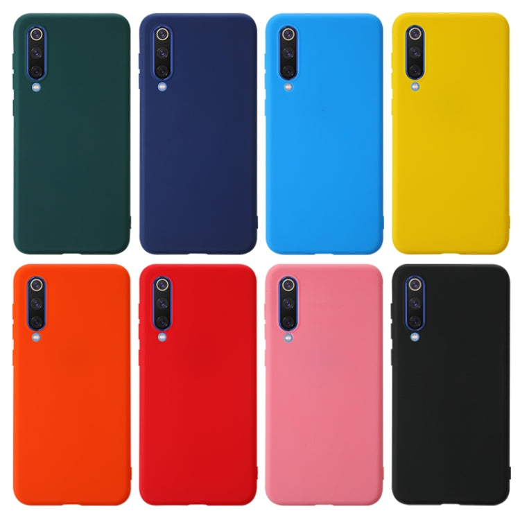 For Xiaomi Mi 9 SE Shockproof Frosted TPU Protective Case(Yellow) - Xiaomi Cases by PMC Jewellery | Online Shopping South Africa | PMC Jewellery