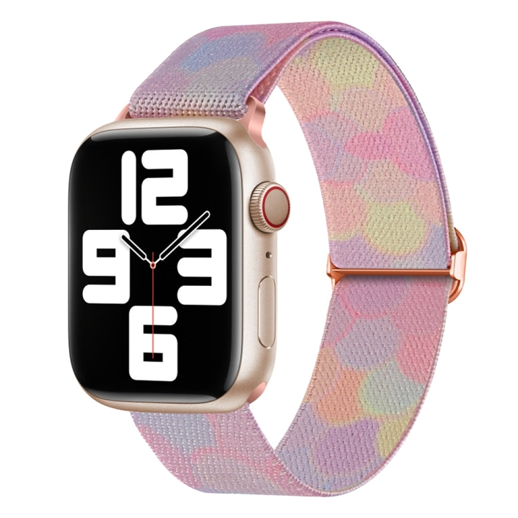 For Apple Watch 5 44mm Painted Pattern Nylon Replacement Watch Band(Symphony Bubbles) - Watch Bands by PMc TechLife | Online Shopping South Africa | PMc TechLife | Buy Now Pay Later Mobicred