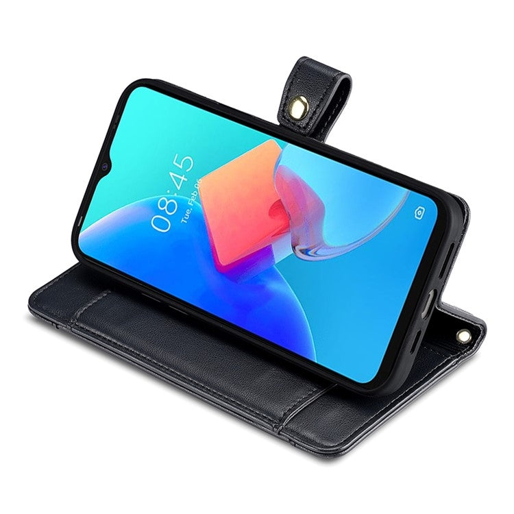 For Realme 12 5G Sheep Texture Cross-body Zipper Wallet Leather Phone Case(Black) - Realme Cases by PMC TechLife | Online Shopping South Africa | PMC TechLife | Buy Now Pay Later Mobicred