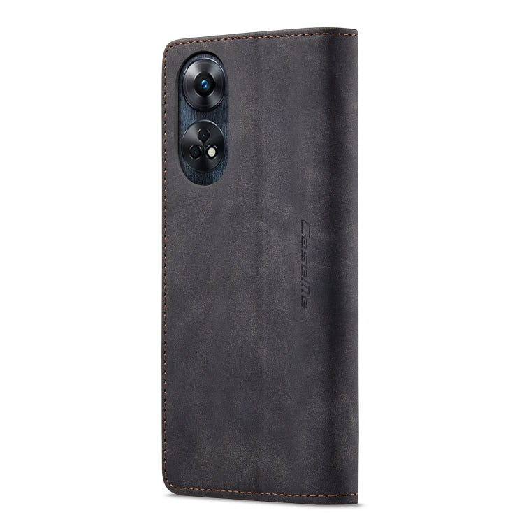 For OPPO Reno8 T 4G CaseMe 013 Multifunctional Horizontal Flip Leather Phone Case(Black) - OPPO Cases by CaseMe | Online Shopping South Africa | PMC Jewellery | Buy Now Pay Later Mobicred