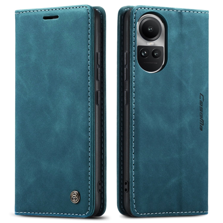 For OPPO Reno10 5G Global／Reno10 Pro Global CaseMe 013 Multifunctional Horizontal Flip Leather Phone Case(Blue) - OPPO Cases by CaseMe | Online Shopping South Africa | PMC Jewellery | Buy Now Pay Later Mobicred