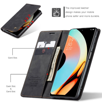 For Realme 10 Pro 5G CaseMe 013 Multifunctional Horizontal Flip Leather Phone Case(Black) - Realme Cases by CaseMe | Online Shopping South Africa | PMC Jewellery | Buy Now Pay Later Mobicred