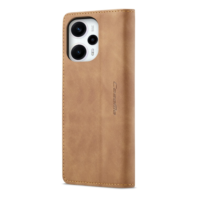 For Xiaomi Poco F5 5G/Redmi Note 12 Turbo 5G CaseMe 013 Multifunctional Horizontal Flip Leather Phone Case(Brown) - Xiaomi Cases by CaseMe | Online Shopping South Africa | PMC Jewellery | Buy Now Pay Later Mobicred