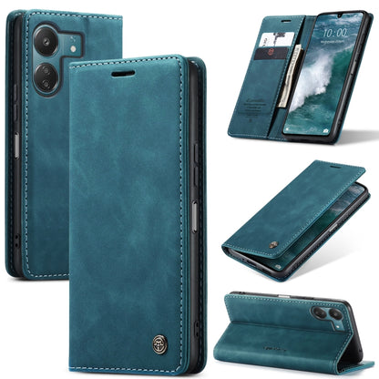 For Xiaomi Redmi 13C 4G Global / 13C 5G CaseMe 013 Multifunctional Horizontal Flip Leather Phone Case(Blue) - Xiaomi Cases by CaseMe | Online Shopping South Africa | PMC Jewellery | Buy Now Pay Later Mobicred