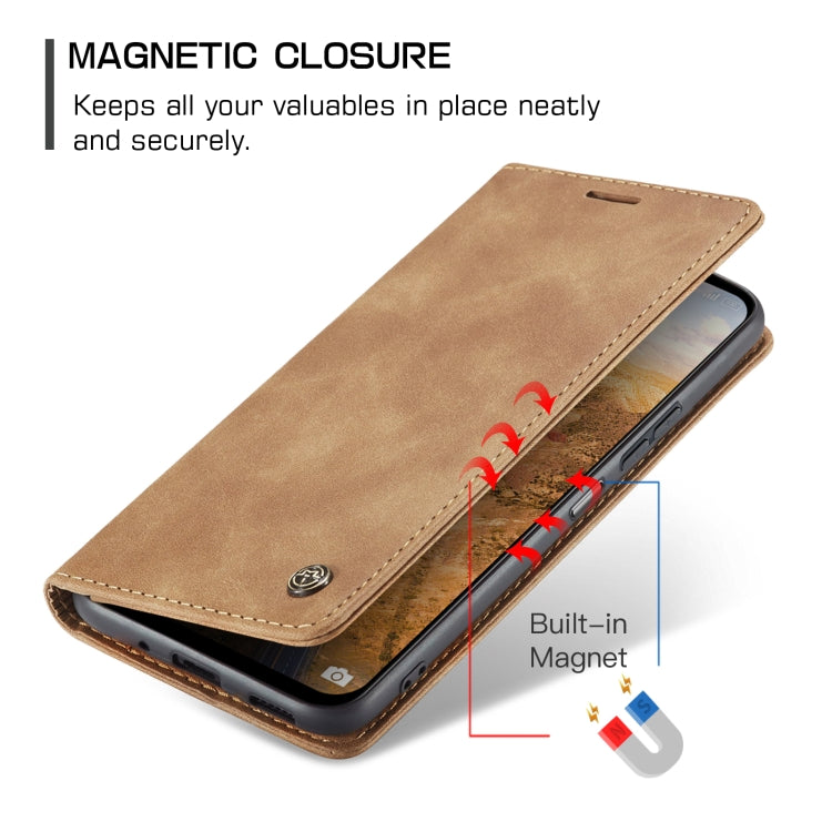 For Xiaomi Redmi Note 13 5G CaseMe 013 Multifunctional Horizontal Flip Leather Phone Case(Brown) - Xiaomi Cases by CaseMe | Online Shopping South Africa | PMC Jewellery | Buy Now Pay Later Mobicred