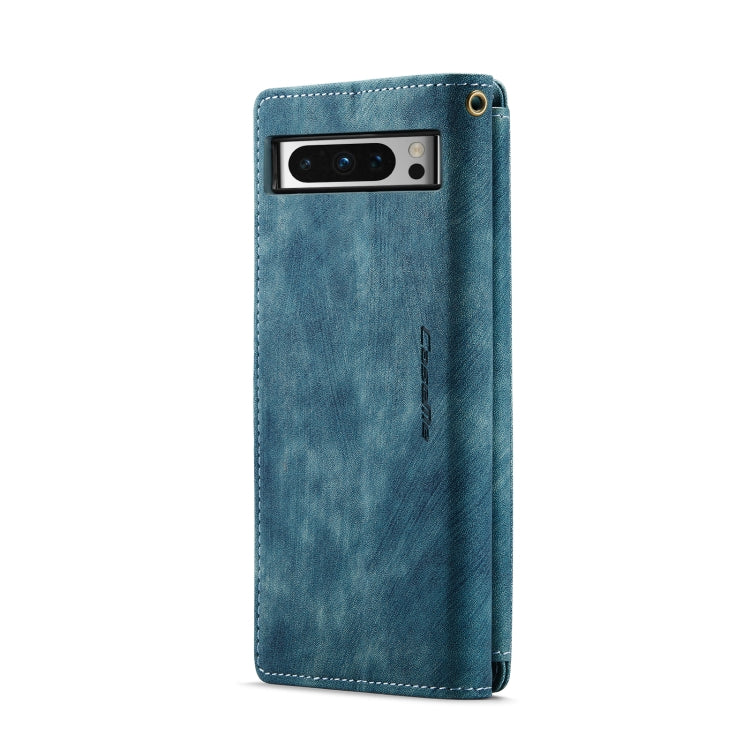 For Google Pixel 8 Pro CaseMe C30 Multifunctional Leather Phone Case(Blue) - Google Cases by CaseMe | Online Shopping South Africa | PMC Jewellery | Buy Now Pay Later Mobicred