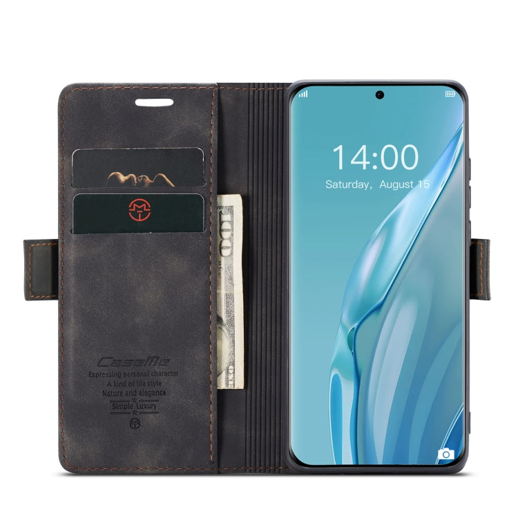 For Huawei P60 Art CaseMe 013 Multifunctional Horizontal Flip Leather Phone Case(Black) - Huawei Cases by CaseMe | Online Shopping South Africa | PMC Jewellery | Buy Now Pay Later Mobicred