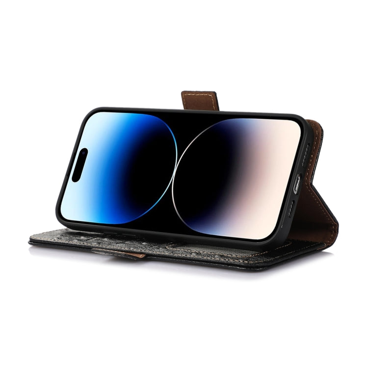 For OnePlus 12 Ostrich Pattern Genuine Leather RFID Phone Case(Black) - free shipping - PMC TechLife - Order now!