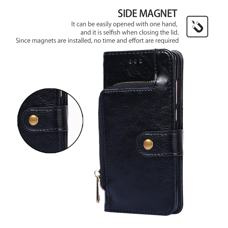 For Realme 12 5G Zipper Bag Leather Phone Case(Black) - Realme Cases by PMC TechLife | Online Shopping South Africa | PMC TechLife | Buy Now Pay Later Mobicred