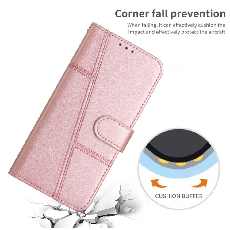 For Xiaomi 14 Ultra Stitching Calf Texture Buckle Leather Phone Case(Rose Gold) - 14 Ultra Cases by PMC Jewellery | Online Shopping South Africa | PMC Jewellery | Buy Now Pay Later Mobicred