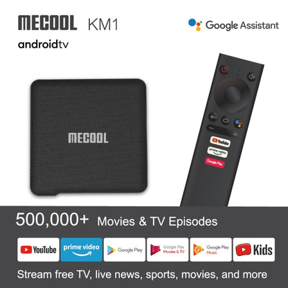 MECOOL KM1 4K Ultra HD Smart Android 9.0 Amlogic S905X3 TV Box with Remote Controller, 4GB+64GB, Support Dual Band WiFi 2T2R/HDMI/TF Card/LAN, UK Plug - Amlogic S905 by MECOOL | Online Shopping South Africa | PMC Jewellery | Buy Now Pay Later Mobicred