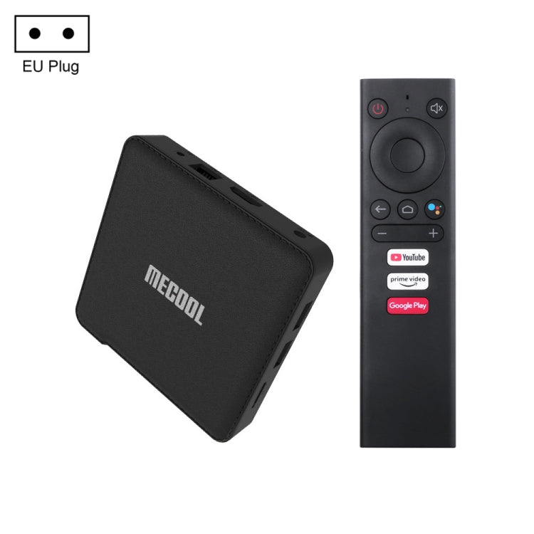 MECOOL KM1 4K Ultra HD Smart Android 9.0 Amlogic S905X3 TV Box with Remote Controller, 4GB+64GB, Support Dual Band WiFi 2T2R/HDMI/TF Card/LAN, EU Plug - Amlogic S905 by MECOOL | Online Shopping South Africa | PMC Jewellery | Buy Now Pay Later Mobicred