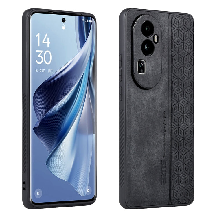 For OPPO Reno10 Pro+ AZNS 3D Embossed Skin Feel Phone Case(Black) - OPPO Cases by AZNS | Online Shopping South Africa | PMC TechLife