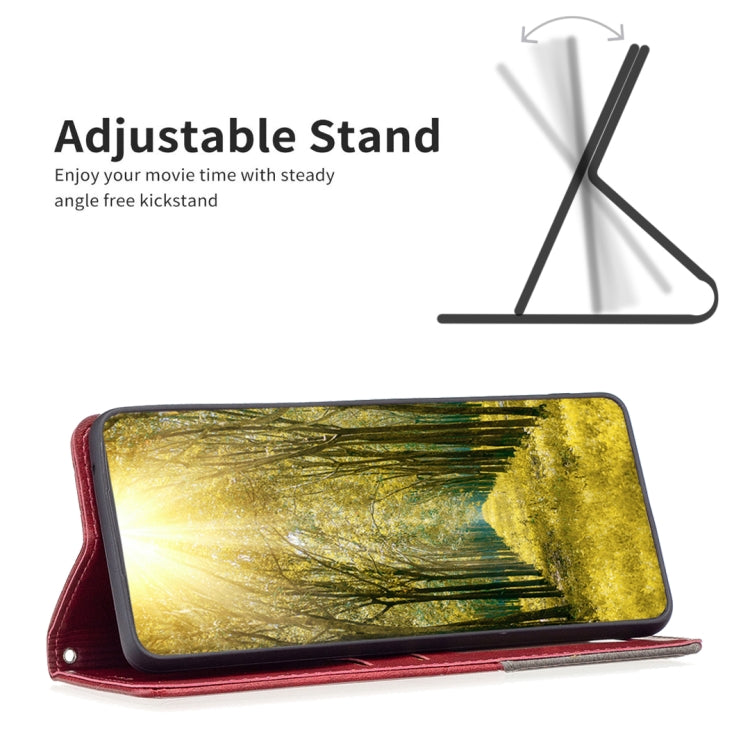 For iPhone 16 Rhombus Texture Magnetic Leather Phone Case(Red) - iPhone 16 Cases by PMC TechLife | Online Shopping South Africa | PMC TechLife | Buy Now Pay Later Mobicred