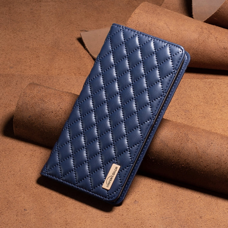 For iPhone 16 Diamond Lattice Magnetic Leather Flip Phone Case(Blue) - iPhone 16 Cases by PMC Jewellery | Online Shopping South Africa | PMC Jewellery | Buy Now Pay Later Mobicred