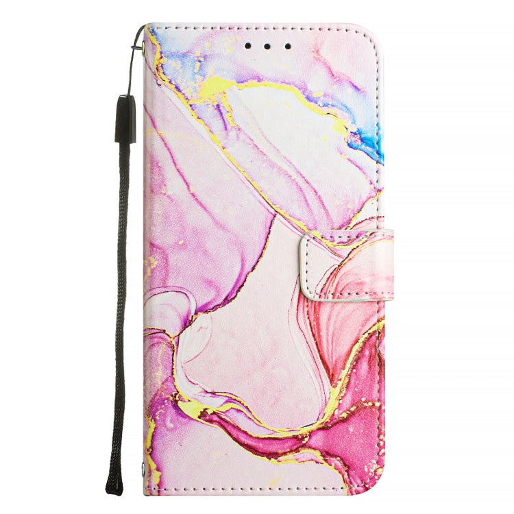 For iPhone SE 2024 PT003 Marble Pattern Flip Leather Phone Case(Rose Gold LS005) - More iPhone Cases by PMC Jewellery | Online Shopping South Africa | PMC Jewellery | Buy Now Pay Later Mobicred