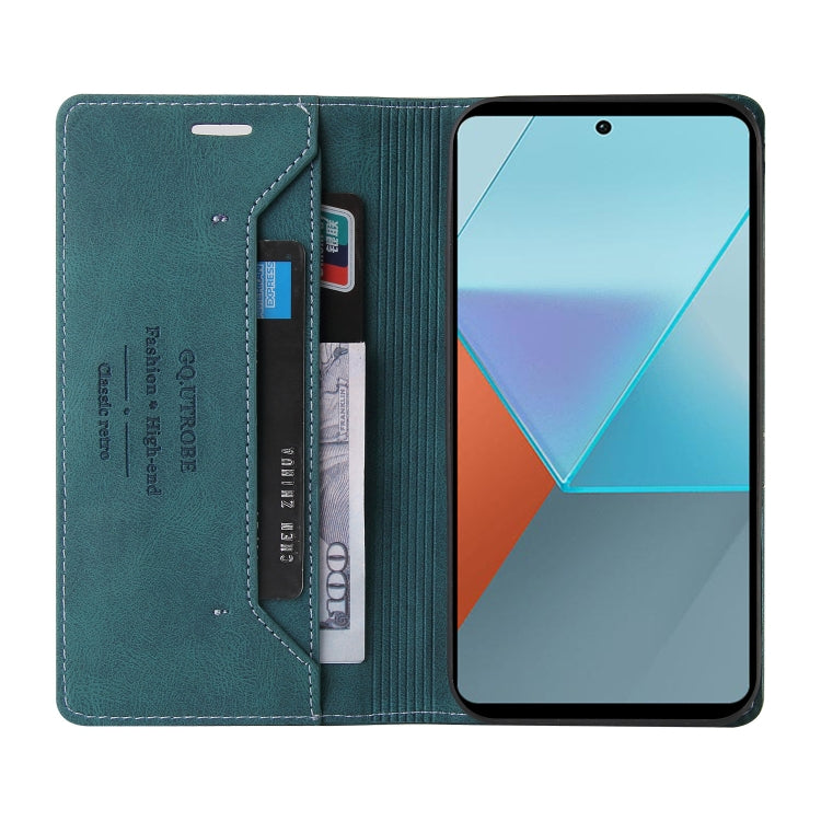 For Xiaomi Redmi Note 13 Pro 5G Skin Feel Anti-theft Brush Horizontal Flip Leather Case with Holder(Blue) - Note 13 Pro Cases by PMC Jewellery | Online Shopping South Africa | PMC Jewellery | Buy Now Pay Later Mobicred