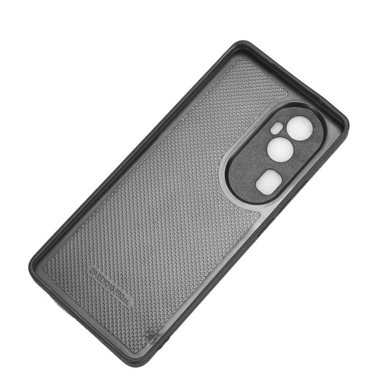 For OPPO Reno 10 Pro 5G Cow Pattern Sewing Back Cover Phone Case(Black) - OPPO Cases by PMC TechLife | Online Shopping South Africa | PMC TechLife