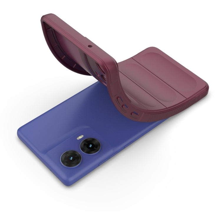 For Motorola Moto G85 5G Global Magic Shield TPU + Flannel Phone Case(Red) - free shipping - PMC TechLife - Order now!