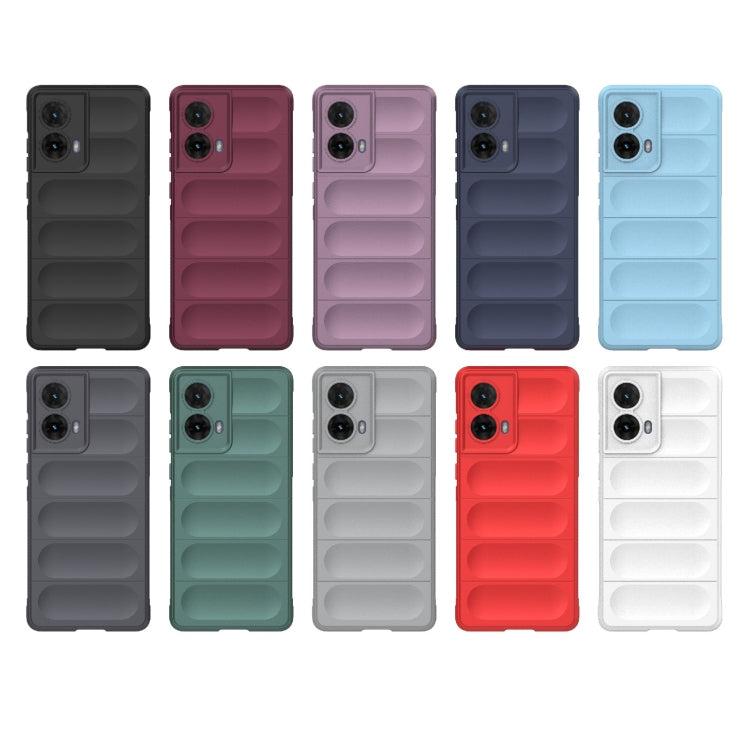 For Motorola Moto G85 5G Global Magic Shield TPU + Flannel Phone Case(Grey) - free shipping - PMC TechLife - Order now!