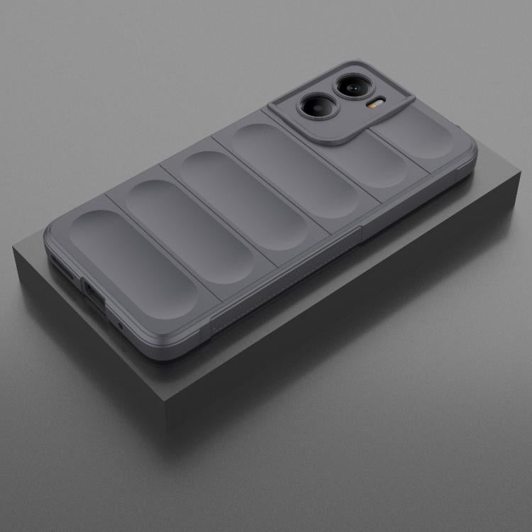 For Motorola Moto G05 4G / E15 Magic Shield TPU + Flannel Phone Case(Dark Grey) - free shipping - PMC TechLife - Order now!