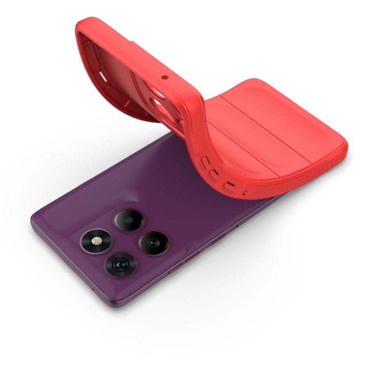 For Motorola Edge 60 Pro 5G Magic Shield TPU + Flannel Phone Case(Wine Red) - free shipping - PMC TechLife - Order now!